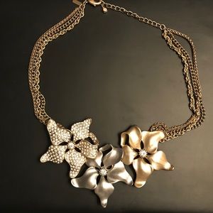 Flower statement necklace